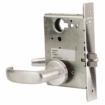 SCHLAGE L901017A630 Passage Latch 17A Trim Stainless Steel