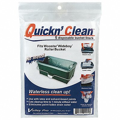WOOSTER R472 Paint Bucket Liner 5 gal 14 14 L PK5