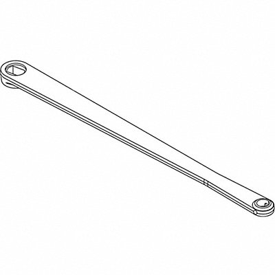 LCN 4110T3077LHAL Standard Arm Slvr 14-3/4 in L LH