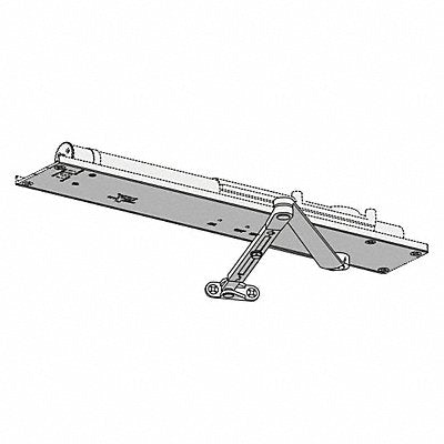 LCN 5031REGLHAL Concealed Closer Alum 1-5/8 in W LH
