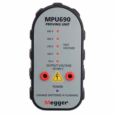MEGGER MPU690 Proving Unit Light 5.1 in W 50V AC