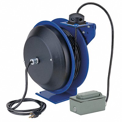COXREELS PC135012F Cord Reel 50ft 12 AWG GFCI 120VAC