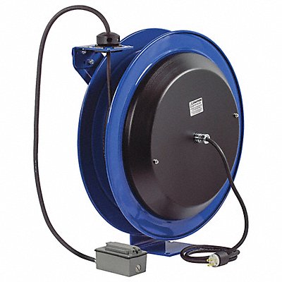 COXREELS PC240012F Cord Reel 100ft 12 AWG GFCI 120VAC