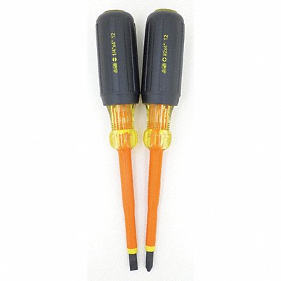 IDEAL 359305 Ins. Screwdriver Set Slot/Phillips 2 Pc