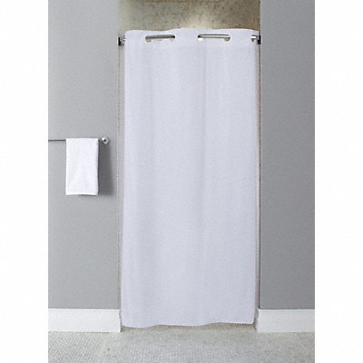 HOOKLESS HBH10GA014274 Shower Curtain 74 in L 42 in W White