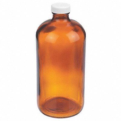 WHEATON W216841 Bottle 206 mm H Amber 94 mm Dia PK12
