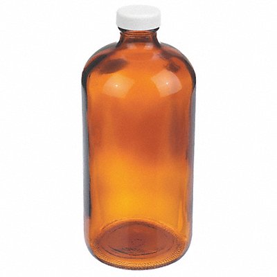 WHEATON W216847 Bottle 206 mm H Amber 94 mm Dia PK12