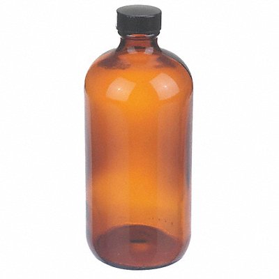 WHEATON W216857 Bottle 168 mm H Amber 75 mm Dia PK12