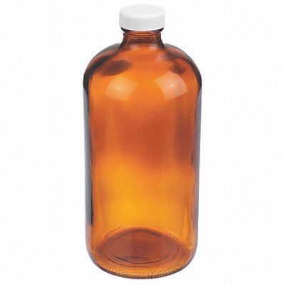 WHEATON W216864 Bottle 206 mm H Amber 94 mm Dia PK30