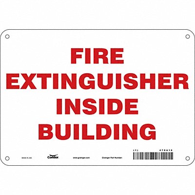 CONDOR 470A16 Safety Sign 7 in x 10 in Polyethylene