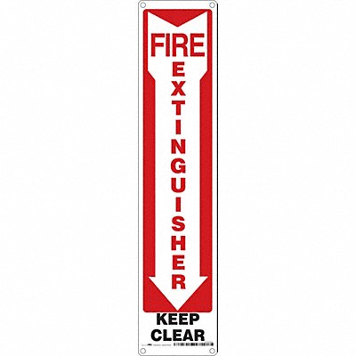 CONDOR 470A29 Safety Sign 18 in x 4 in Polyethylene