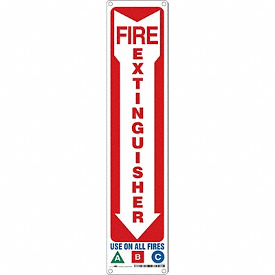 CONDOR 470A60 Safety Sign 18 in x 4 in Polyethylene