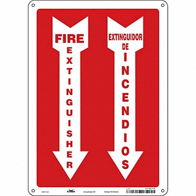 CONDOR 470A76 Safety Sign 14 in x 10 in Vinyl