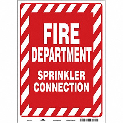 CONDOR 470C13 Safety Sign 14 in x 10 in Vinyl