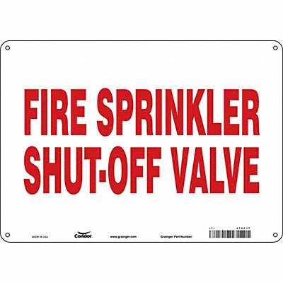 CONDOR 470C17 Safety Sign 10 in x 14 in Polyethylene