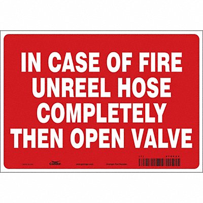 CONDOR 470C24 Safety Sign 7 in x 10 in Vinyl