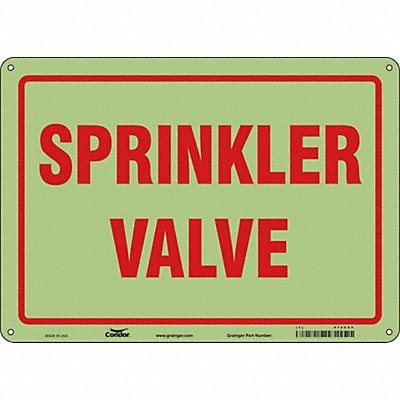 CONDOR 470C65 Safety Sign 10 in x 14 in Polyethylene