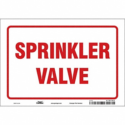CONDOR 470C68 Safety Sign 7 in x 10 in Vinyl