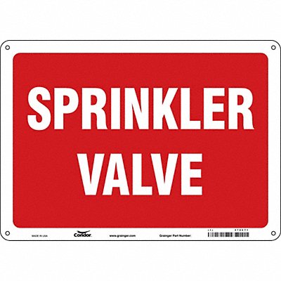CONDOR 470C71 Safety Sign 10 in x 14 in Aluminum