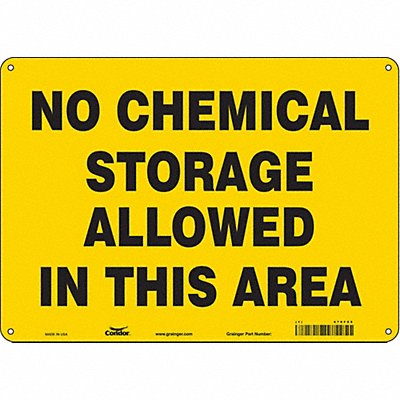 CONDOR 470F05 Safety Sign 10 inx14 in Aluminum