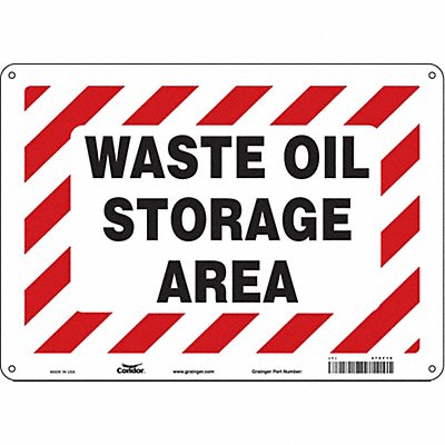 CONDOR 470F19 Safety Sign 10 inx14 in Polyethylene