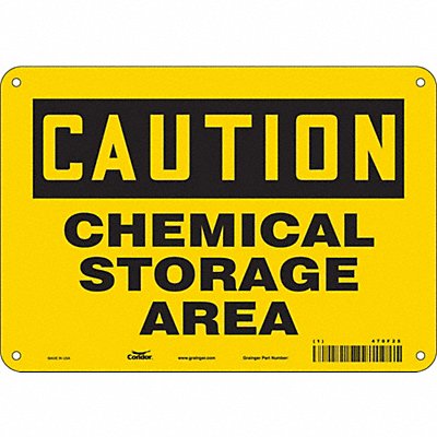 CONDOR 470F25 Safety Sign 7 inx10 in Polyethylene