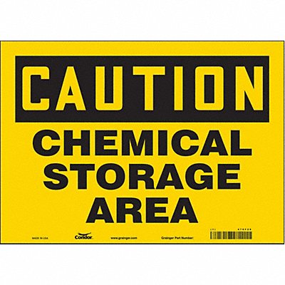 CONDOR 470F29 Safety Sign 10 inx14 in Vinyl