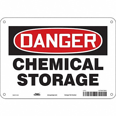 CONDOR 470F88 J6913 Safety Sign 7 inx10 in Polyethylene