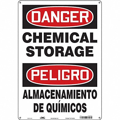 CONDOR 470G12 Safety Sign 20 in x 14 in Aluminum