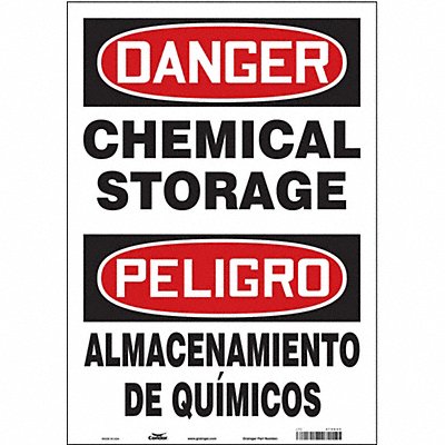 CONDOR 470G23 Safety Sign 20 in x 14 in Vinyl