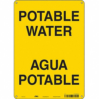 CONDOR 470H43 Safety Sign 14 inx10 in Aluminum