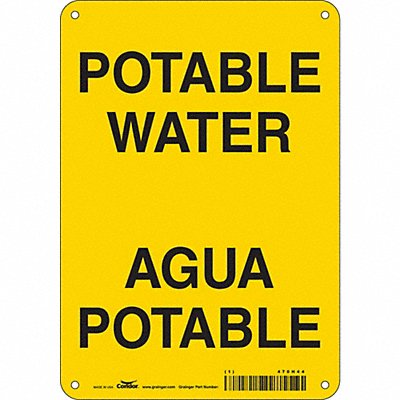 CONDOR 470H44 Safety Sign 10 inx7 in Polyethylene