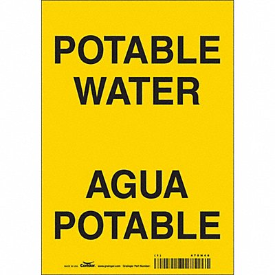 CONDOR 470H46 Safety Sign 10 inx7 in Vinyl