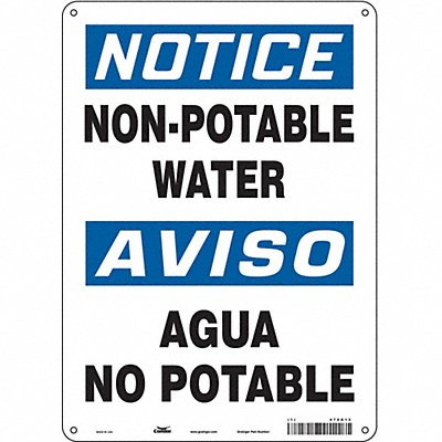 CONDOR 470K13 Safety Sign 14 in x 10 in Aluminum