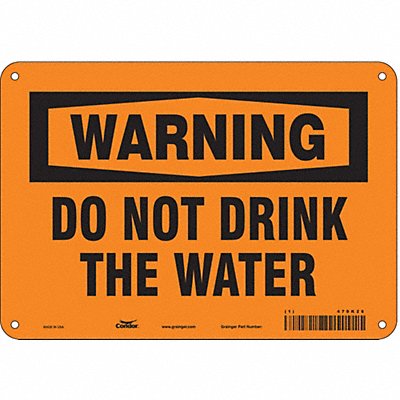CONDOR 470K26 Safety Sign 7 inx10 in Polyethylene