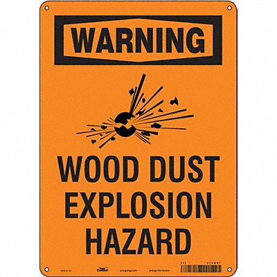 CONDOR 470M87 Safety Sign 14 inx10 in Aluminum