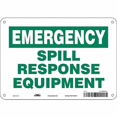 CONDOR 470N01 Safety Sign 7 in x 10 in Aluminum