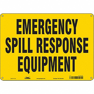 CONDOR 470N18 Safety Sign 10 in x 14 in Aluminum