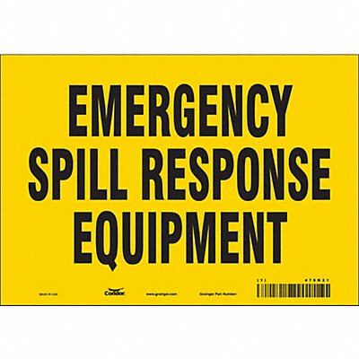 CONDOR 470N21 Safety Sign 7 in x 10 in Vinyl