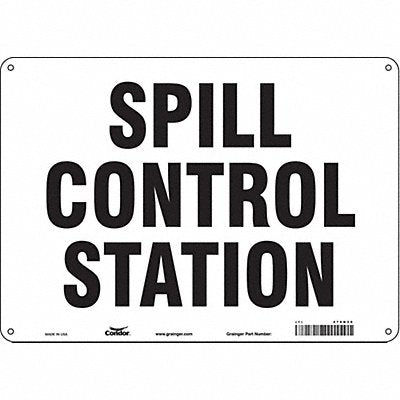 CONDOR 470N30 Safety Sign 10 in x 14 in Aluminum