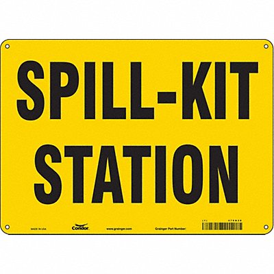 CONDOR 470N38 Safety Sign 10 in x 14 in Polyethylene