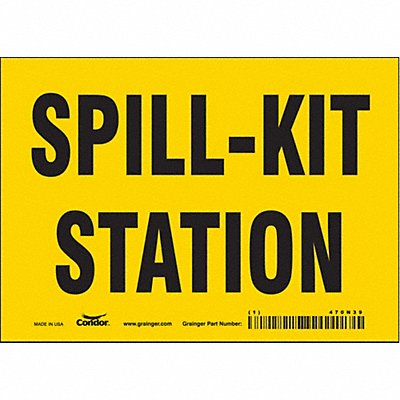 CONDOR 470N39 Safety Sign 5 in x 7 in Vinyl