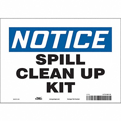 CONDOR 470N65 Safety Sign 7 in x 10 in Vinyl
