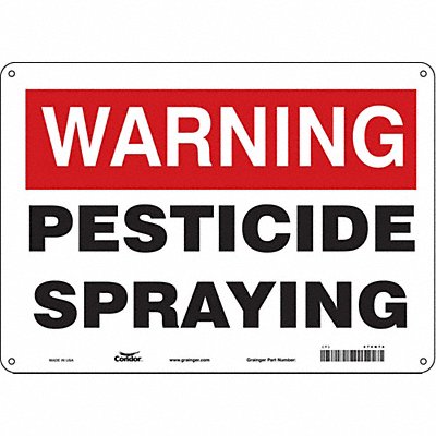 CONDOR 470N74 Safety Sign 10 inx14 in Aluminum