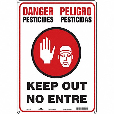 CONDOR 470N87 J8483 Safety Sign 20 inx14 in Vinyl