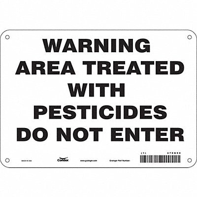 CONDOR 470N90 Safety Sign 7 inx10 in Polyethylene