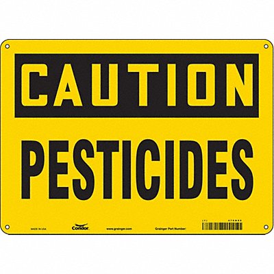CONDOR 470N95 Safety Sign 10 in x 14 in Aluminum