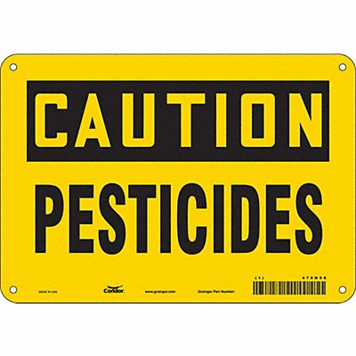 CONDOR 470N96 Safety Sign 7 in x 10 in Polyethylene