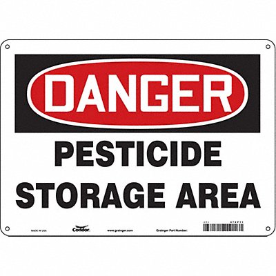 CONDOR 470P11 Safety Sign 10 inx14 in Polyethylene