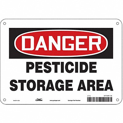 CONDOR 470P13 Safety Sign 7 inx10 in Vinyl